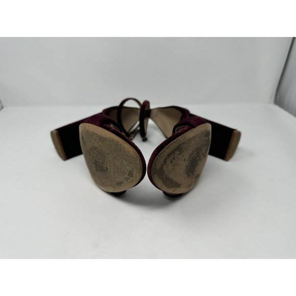 Vince Camuto Malissa Velvet Ankle Strap Blocked Heel Size 10 - Picture 3 of 6